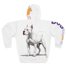 Carregar imagem no visualizador da galeria, Dogo Argentino Hoodie - White Dogo Graphic Pullover for Dog Lovers