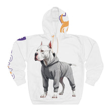 Carregar imagem no visualizador da galeria, Dogo Argentino Hoodie - White Dogo Graphic Pullover for Dog Lovers

