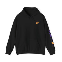 Carregar imagem no visualizador da galeria, Rottweiler Portrait Hoodie – Dog Lover Pullover with Sleeve Graphics
