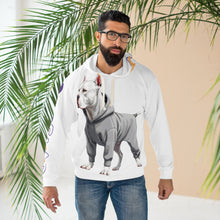 Carregar imagem no visualizador da galeria, Dogo Argentino Hoodie - White Dogo Graphic Pullover for Dog Lovers
