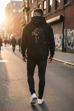 Carregar imagem no visualizador da galeria, Rottweiler Portrait Hoodie – Dog Lover Pullover with Sleeve Graphics
