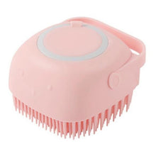 Load image into Gallery viewer, Dog bath brush with shampoo dispenser
